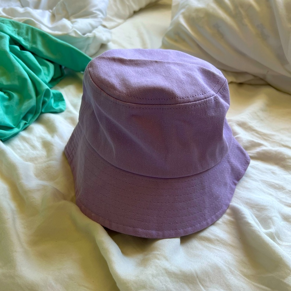 Purple bucket hat